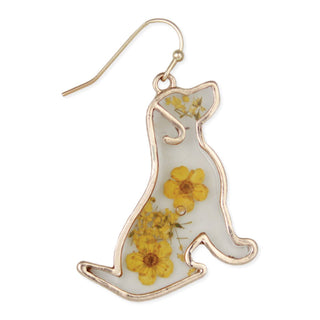 Floral Friend Pup Earrings