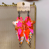 Large Layered Earrings - Electric  - PREORDER