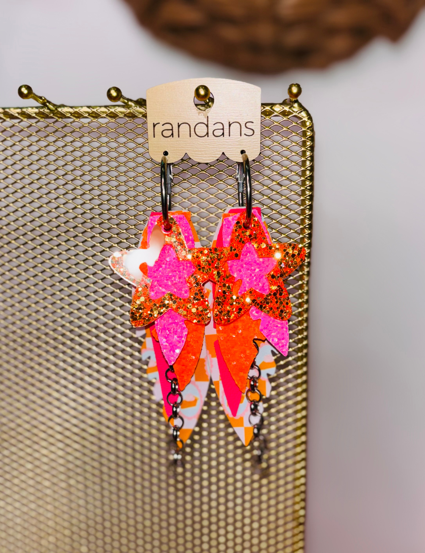 Large Layered Earrings - Electric  - PREORDER