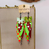 Large Layered Earrings - Electric  - PREORDER