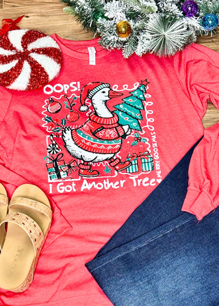 Christmas Goose on Longsleeve Tee