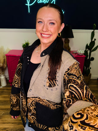 POL Balloon Sleeve Oversized Fit Jacket