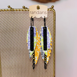 Large Layered Earrings - Electric  - PREORDER