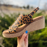 Carley Leopard Wedge by Corkys