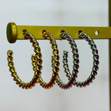 Sonnett Wavy Hoop Earrings - 2 Styles