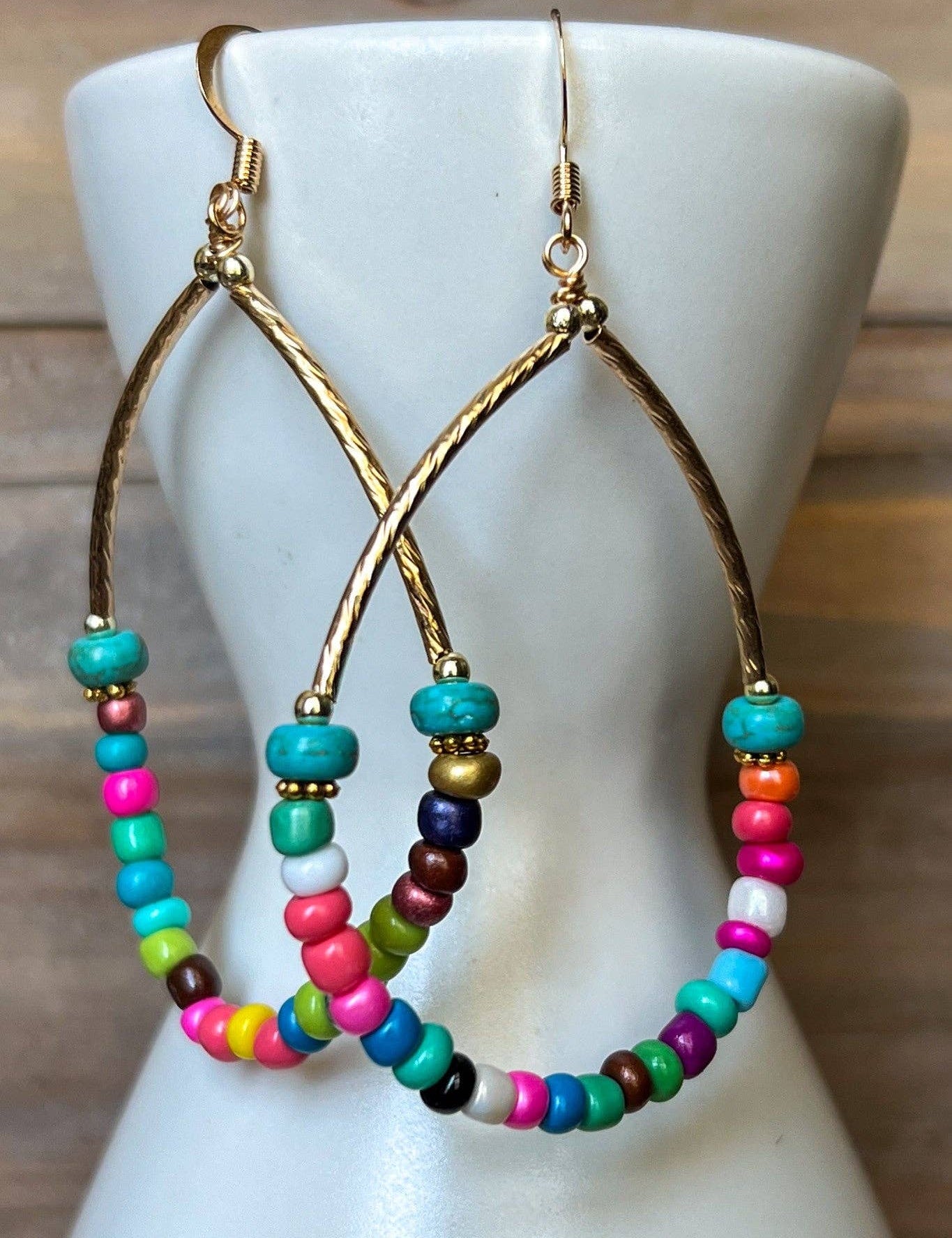 Lydia Beaded Teardrop Earrings
