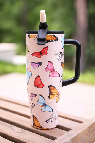 PREORDER - Butterfly Bliss Sleek Tumbler
