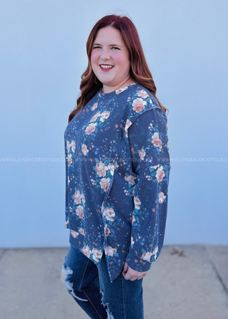 Sparking Joy Top - Navy