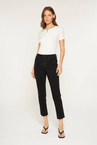 Easy Skinny With Button Up Jeans By Mica