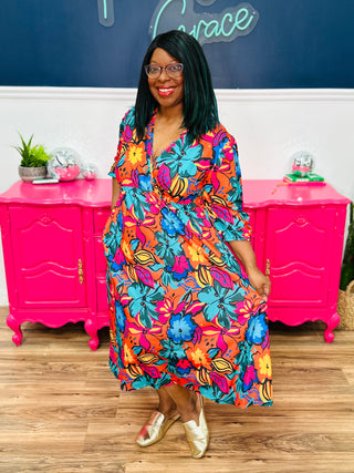 Jet To The Tropics Dress