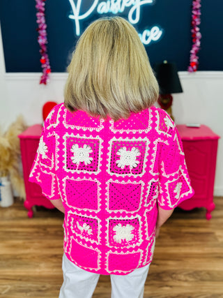 Pink Reverie Crochet Top