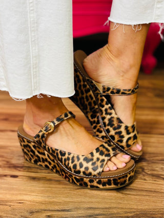 Treat Yourself Wedge Sandals by Corkys - Leopard