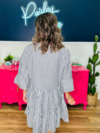 Striped Baby Doll Dress