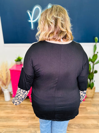 Color Block Long Sleeve Top