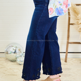 Azalea Floral Cut Out Jeans by Risen* FINAL SALE *