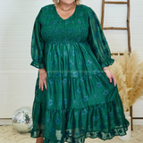 Dreams Take The Lead Dress - Dark Green* FINAL SALE *