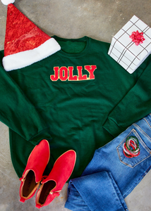 Jolly Chenille Letters Sweatshirt - FINAL SALE