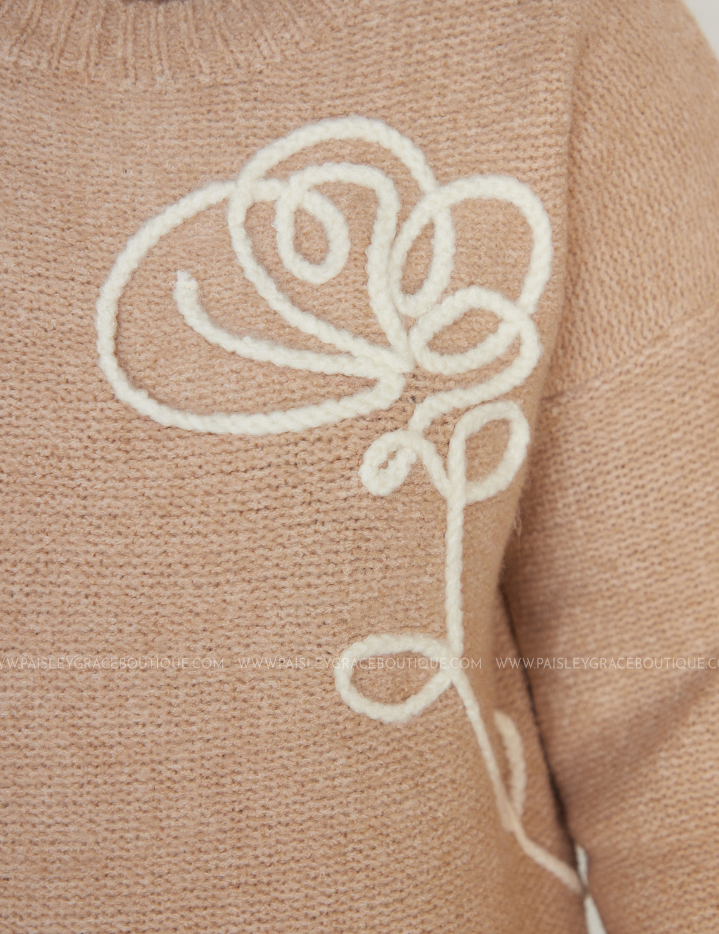 Romantic Intrigue Sweater - Taupe* LAST ONES FINAL SALE *