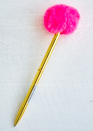 Plushest Pom Pom Pens - 4 Colors