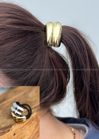 Nina Double Arch Ponytail Cuff - 2 Colors