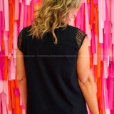 Loveliest Looks Top - Black - LAST ONES FINAL SALE