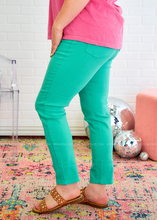 Load image into Gallery viewer, Bridgette Garment Dyed Slim Jeans by Judy Blue - Aquamarine
