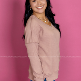 Hello Lovely Top - Taupe - LAST ONES FINAL SALE