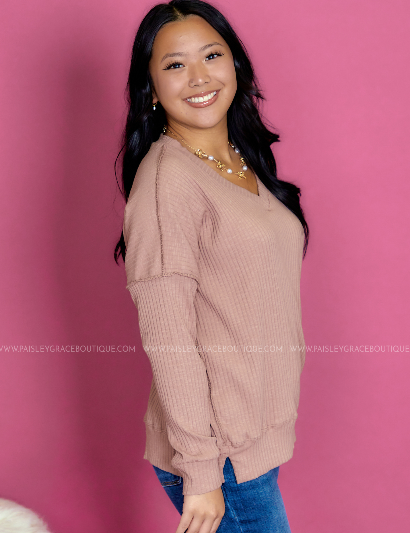 Hello Lovely Top - Taupe - LAST ONES FINAL SALE