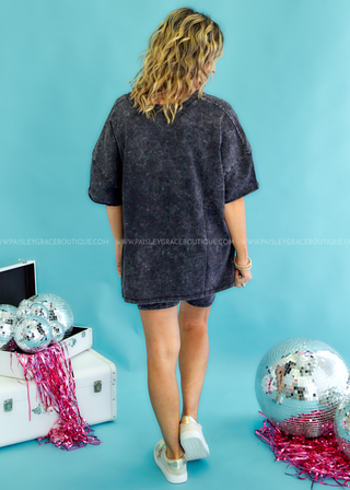 Decan Acid Wash Bike Short/Top Set - FINAL SALE