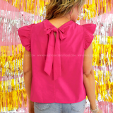 Heyson Ruffle Sleeve Top - 3 Colors - LAST ONES FINAL SALE