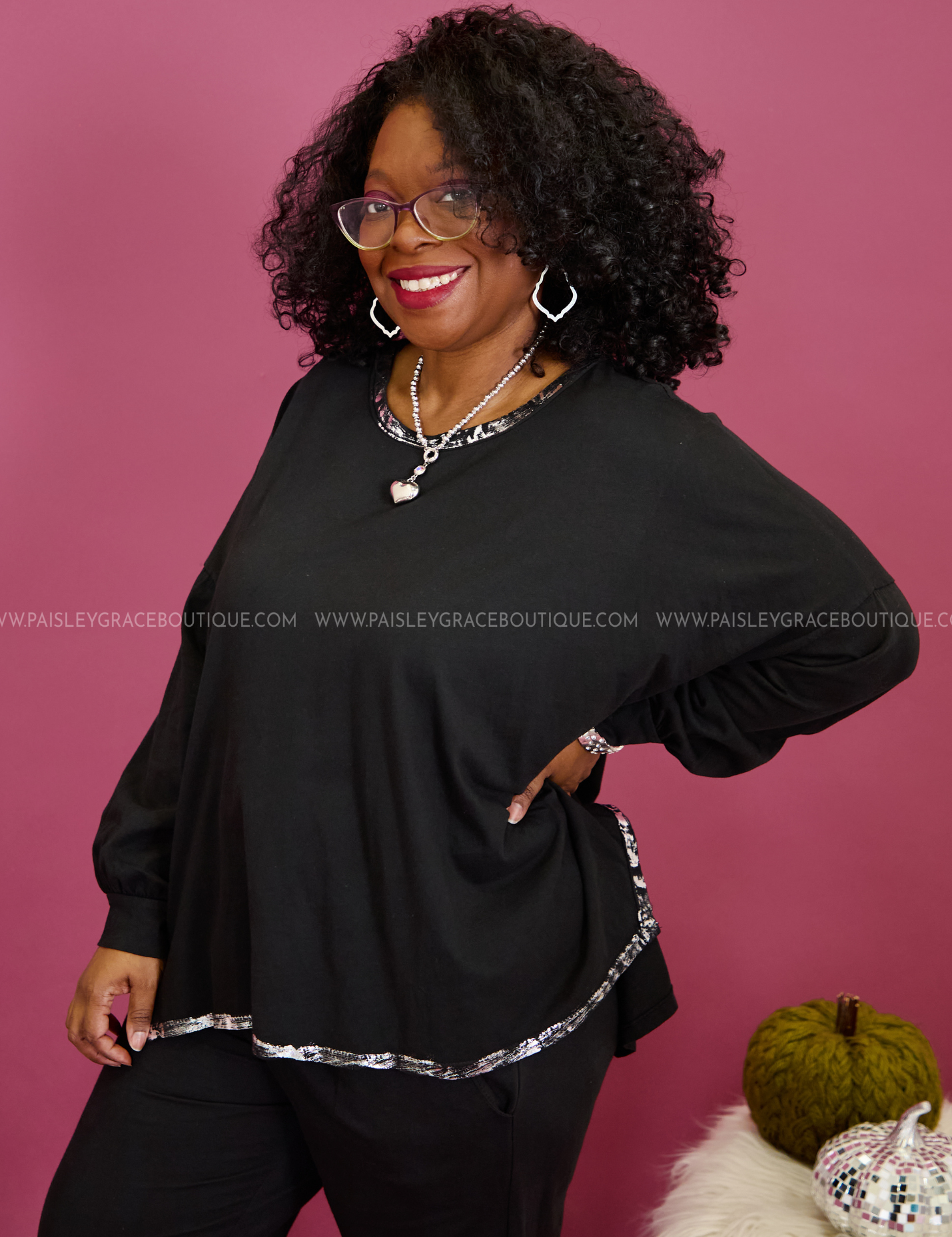 Silver Linings Top - Black* FINAL SALE *