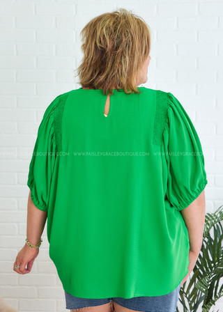 Shake It Away Top - Green - FINAL SALE