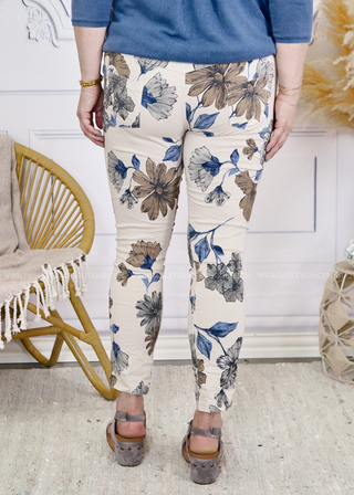 Floral Stretch Euro Pants