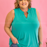 Laura Solid Sleeveless Top - 10 Colors* LAST ONES FINAL SALE *