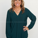 Sleek Refresh Top - Hunter Green* FINAL SALE *