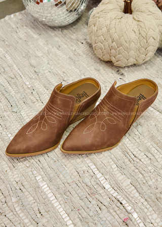 Toe Tapper Mules by Corkys - Cognac