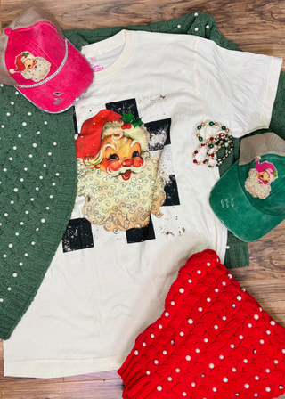 Boujee Santa 2.0 Rhinestone Tee
