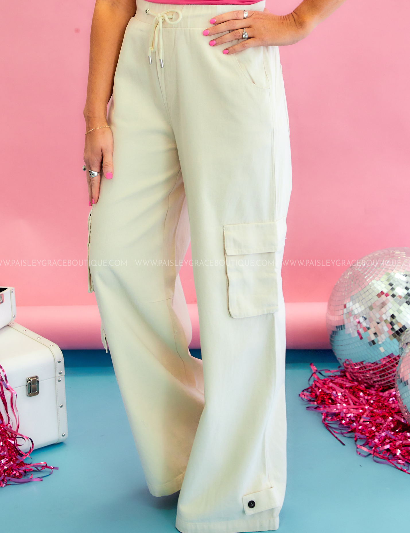 Carina Convertible Cargo Pants - Beige - LAST ONES FINAL SALE