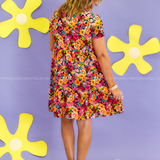 CozyCo Floral Print Tiered Dress* FINAL SALE *