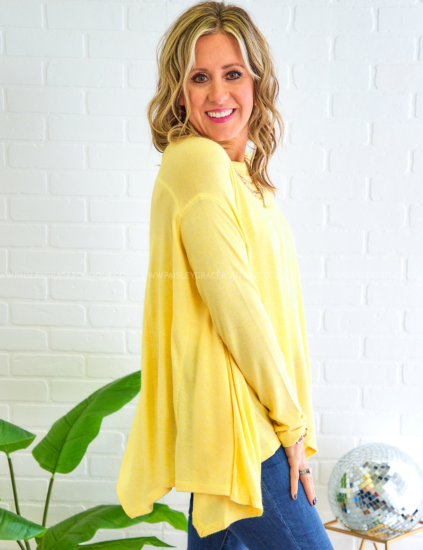 Beach Town Top - Yellow* FINAL SALE *