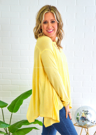 Beach Town Top - Yellow - FINAL SALE