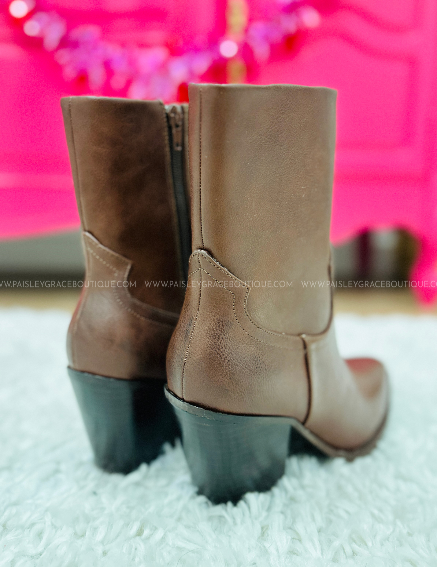 Victoria Boots by Shu Shop - Cognac - LAST ONES FINAL SALE