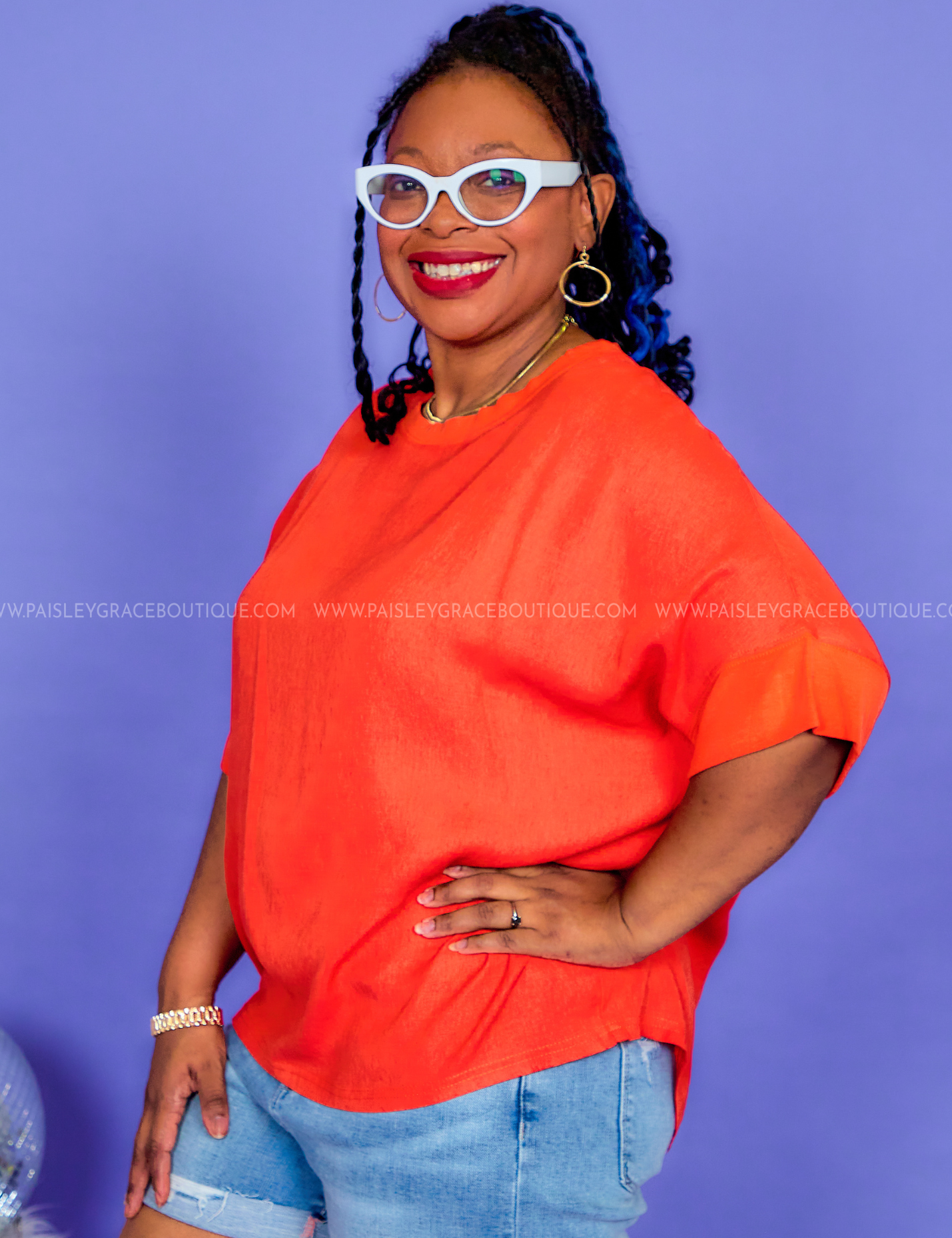 CozyCo Dolman Short Sleeve Top - Burnt Orange* LAST ONES FINAL SALE *