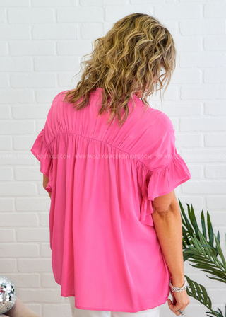 Yours Forever Top - Pink - FINAL SALE