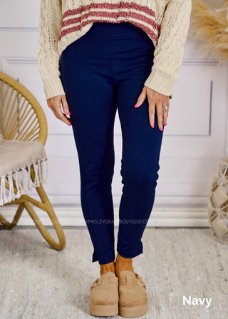 26" Chic Solid Skinny Pant - Fall Colors