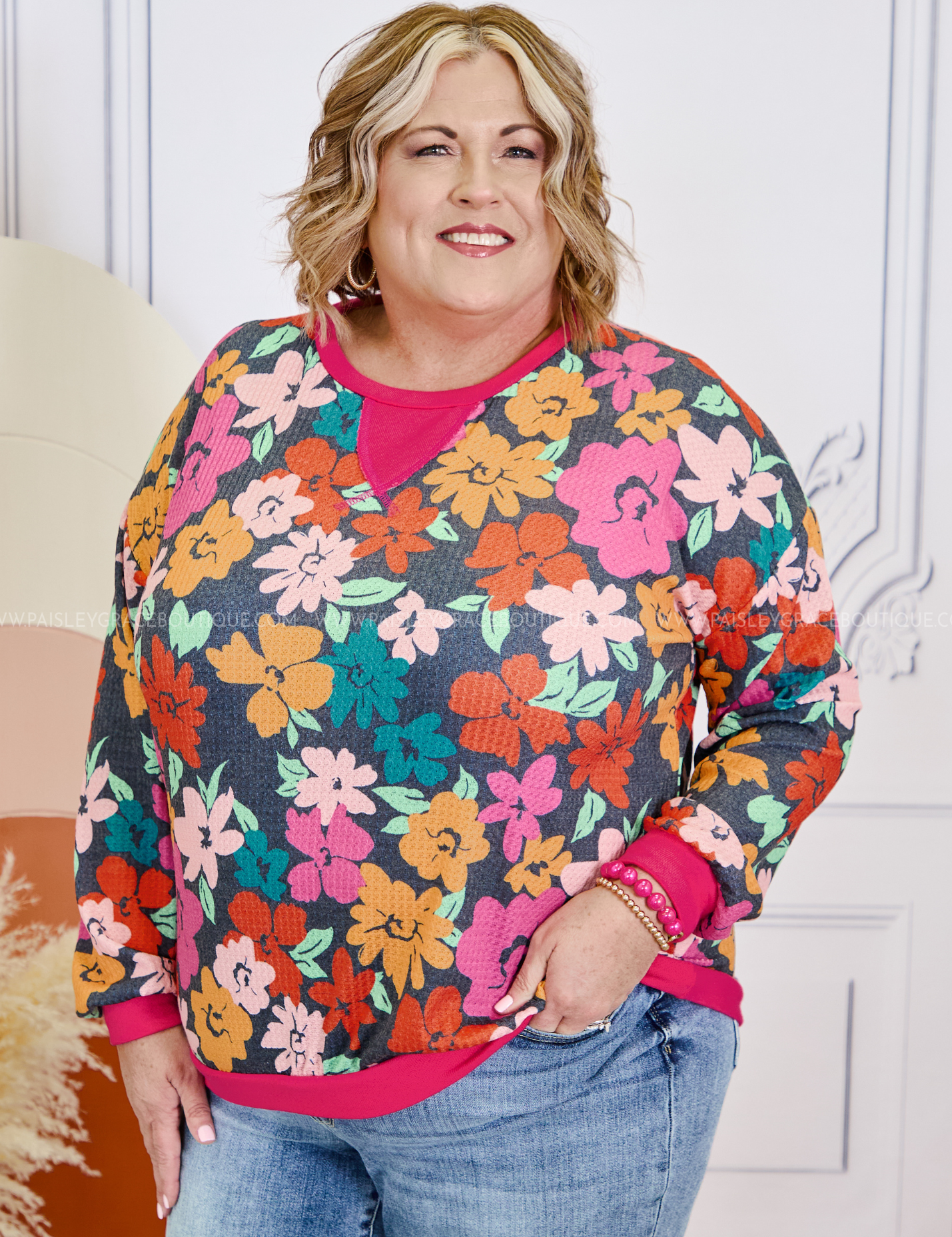 Floral Fusion Top* LAST ONES FINAL SALE *