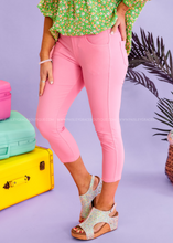 Load image into Gallery viewer, Nora Stretch Capri Jeggings - Light Pink
