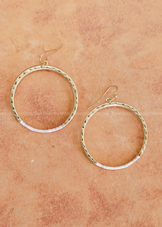 Mitchie Two-Tone Hoop Earrings