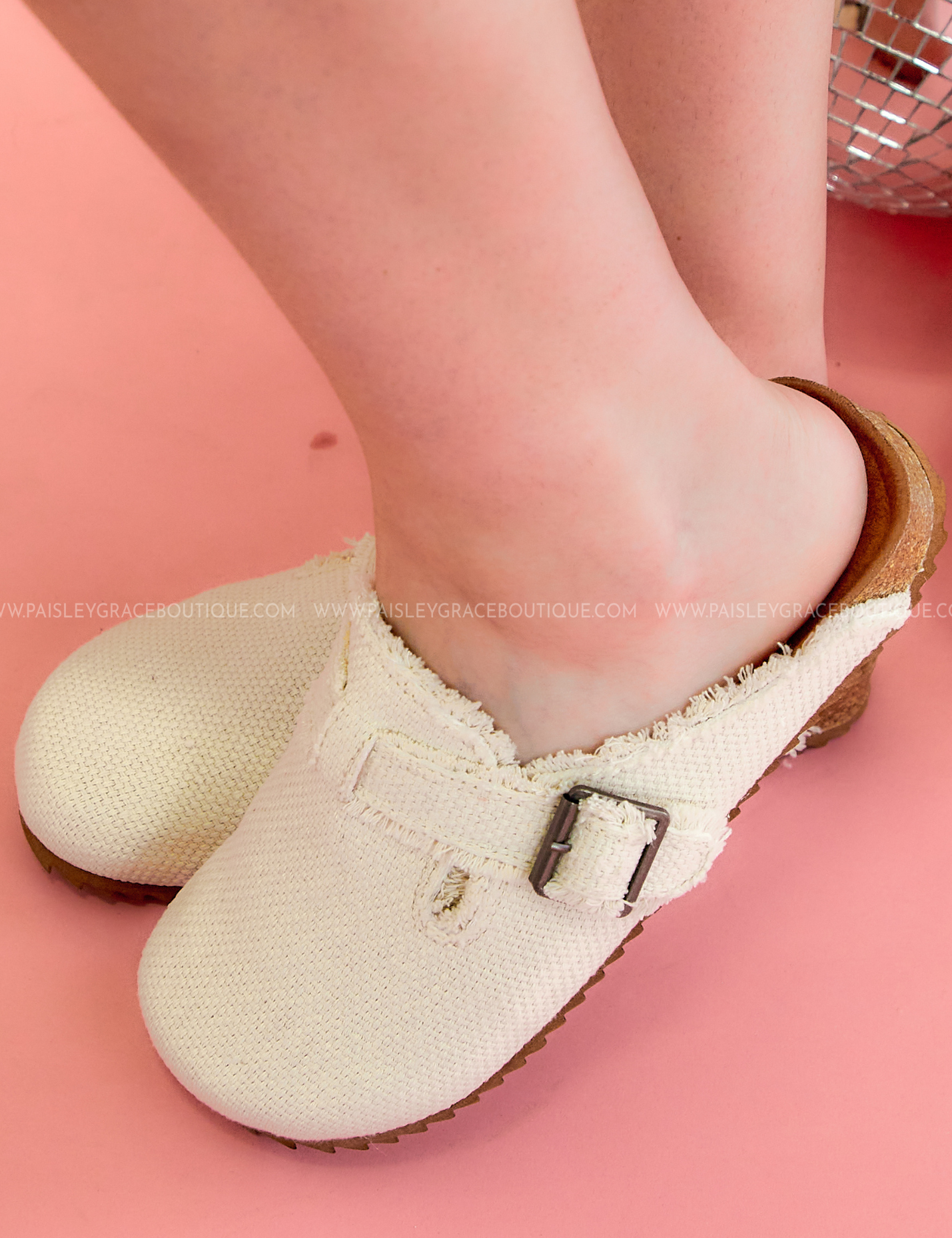 Basket Slides by Very G - Cream* LAST ONES FINAL SALE *