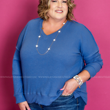 Hello Lovely Top - Denim - LAST ONES FINAL SALE
